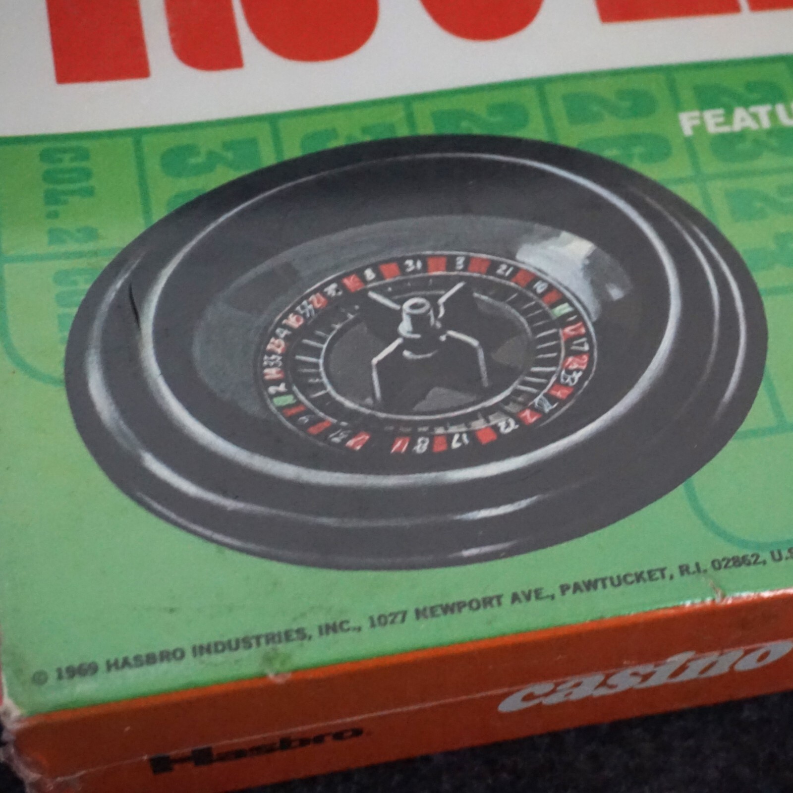 Hasbro Casino Roulette Game 1969 New Old Stock Sealed Vintage