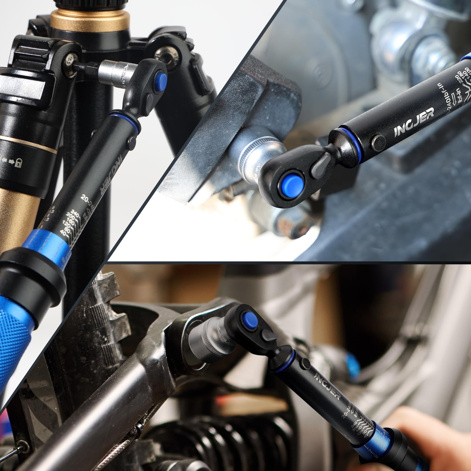 Torque Wrench, UPGRADE Mini 1/4" Drive Click Torque Wrench,20-240in.lb,Dual-D...