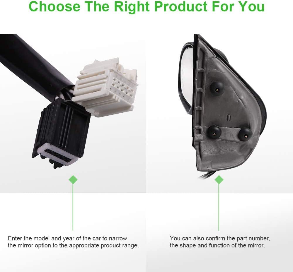 Power Fold Memory Heated Puddle light Arrow Signal Mirrors Fits 07-14 Chevy GMC