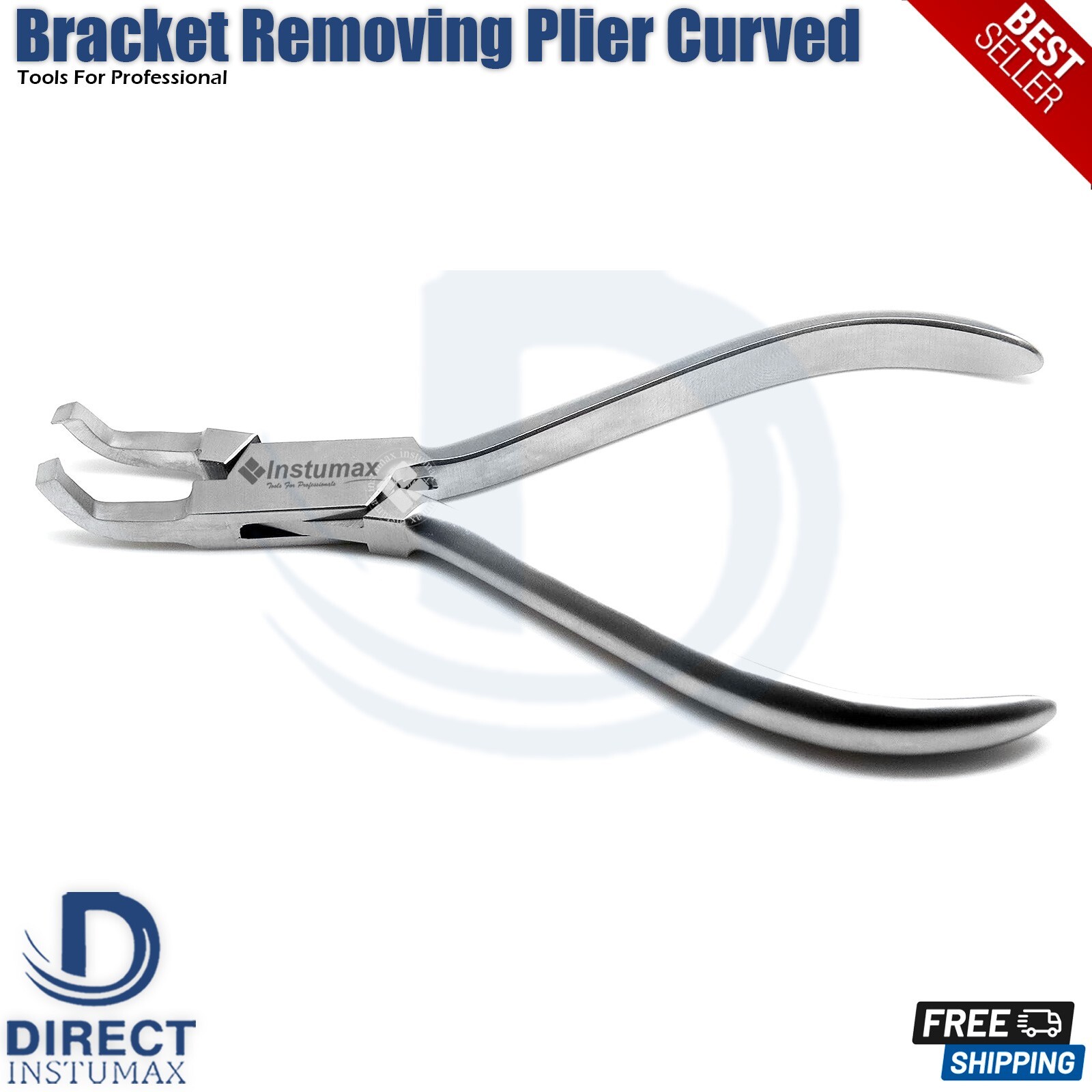 Dental Bracket Removing Plier Curved Ortho Braces Remover Surgical Instrument