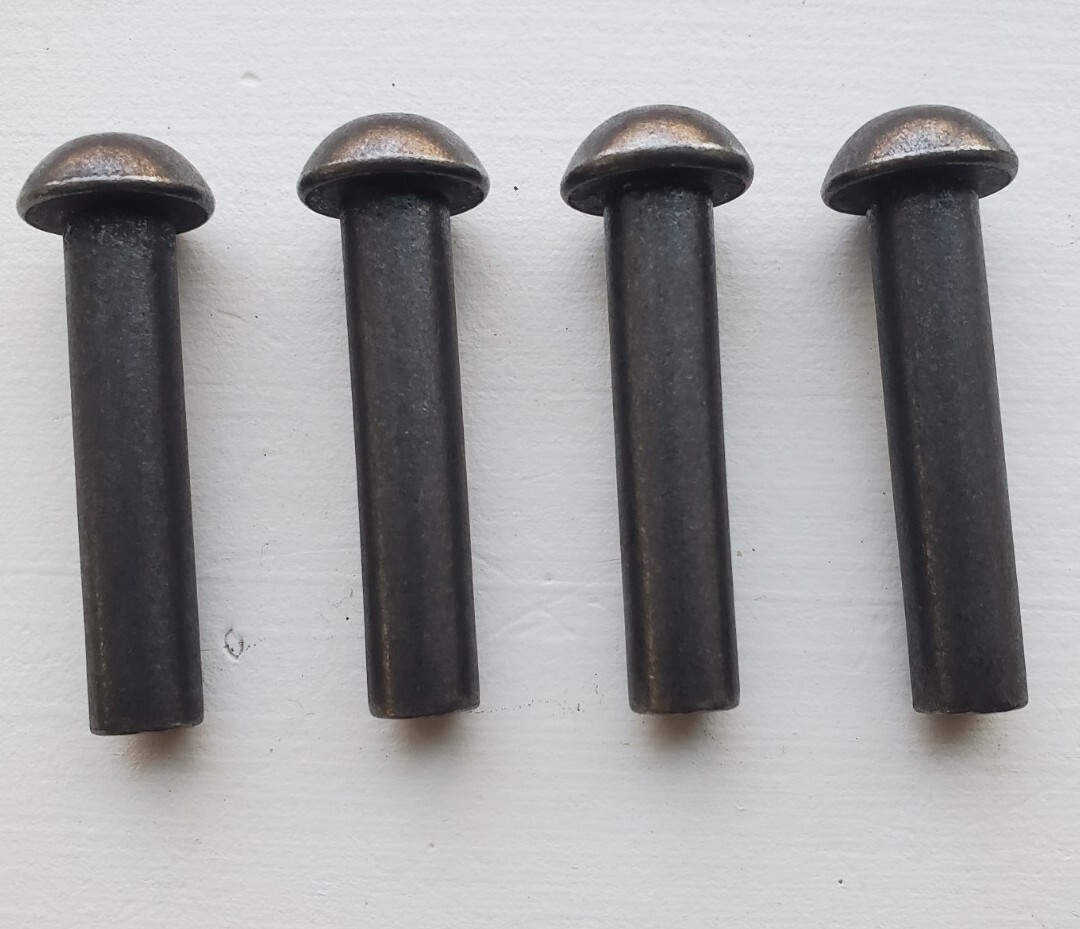 Fisher Wood Stove Door Hinge Pins, 3/8" x 1 3/4", solid steel set of 4