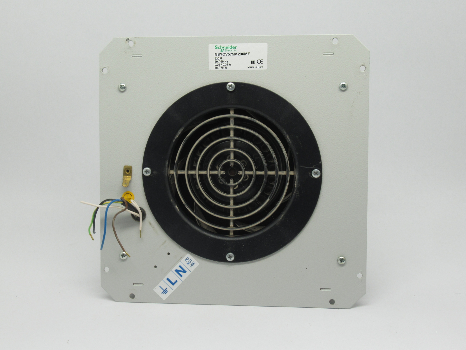 Schneider Electric NSYCV575M230MF Climasys Forced Vent Fan NO CONNECTOR USED