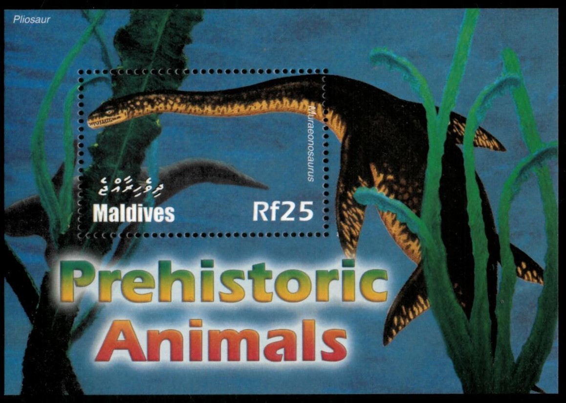 Maldives 2005 - Dinosaurs - Souvenir Stamp Sheet - Scott #2852 - MNH