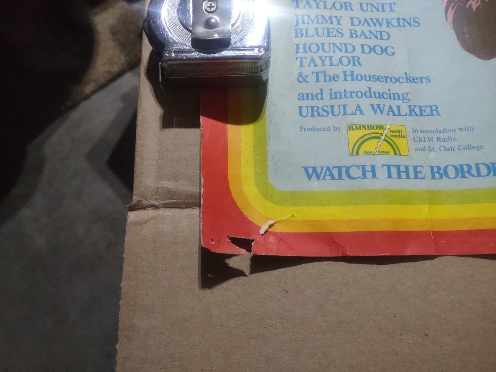 ORIGINAL 1974 ANN ARBOR BLUES & JAZZ FESTIVAL POSTER FEATURING JAMES BROWN