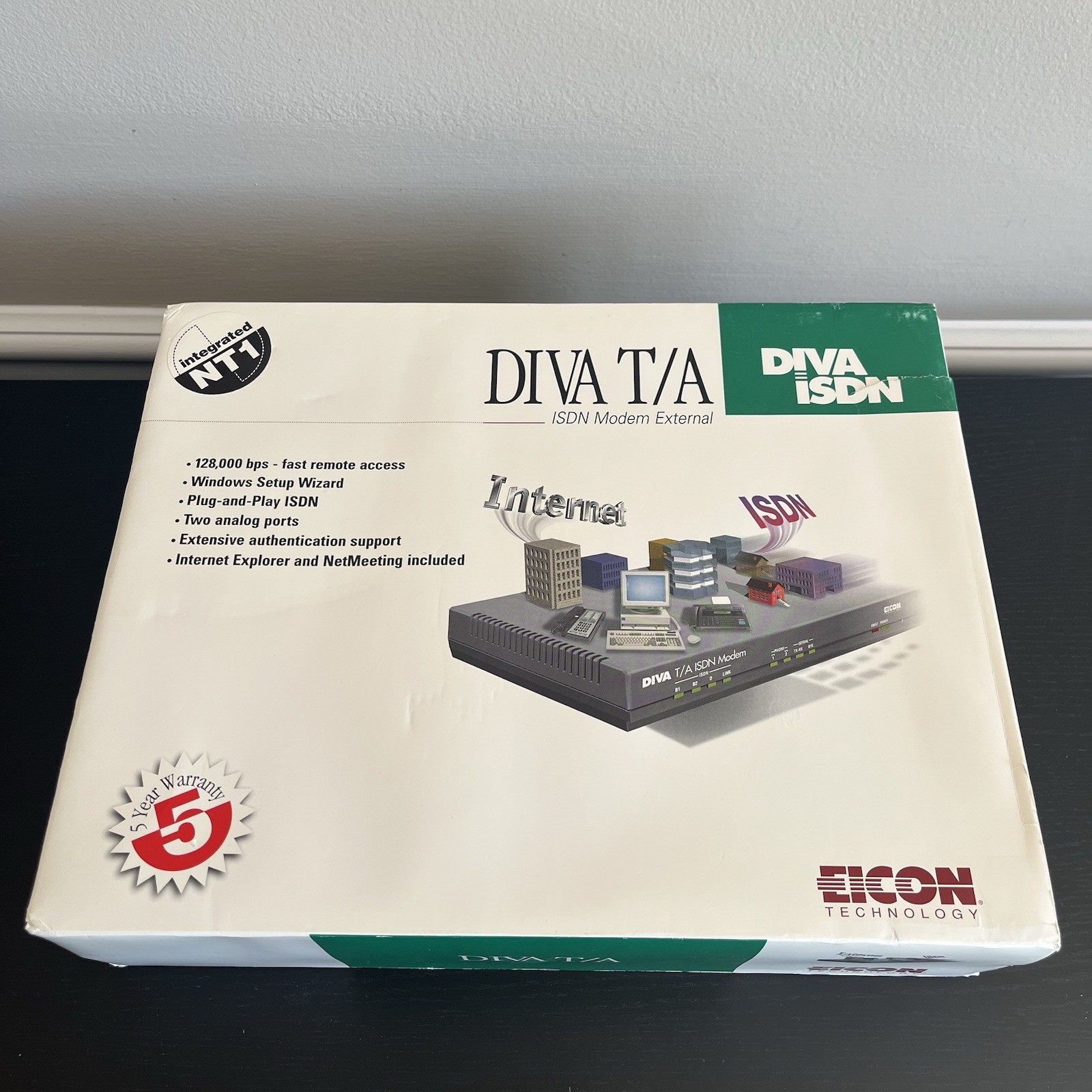 Eicon Technology DIVA T/A ISDN Modem External Vintage