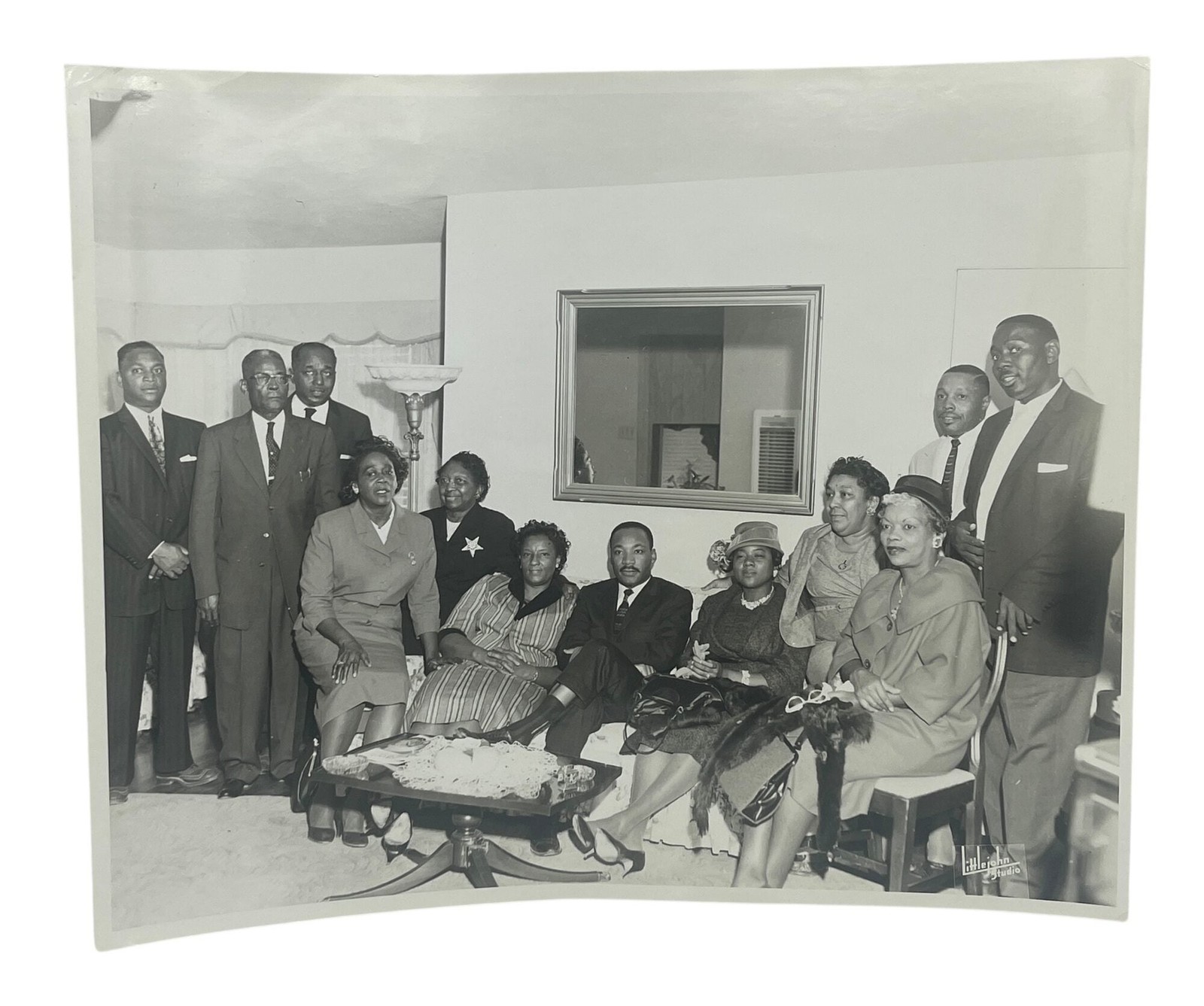 Calvin LITTLEJOHN / 2 Photos of Martin Luther King Jr in Fort Worth, Texas