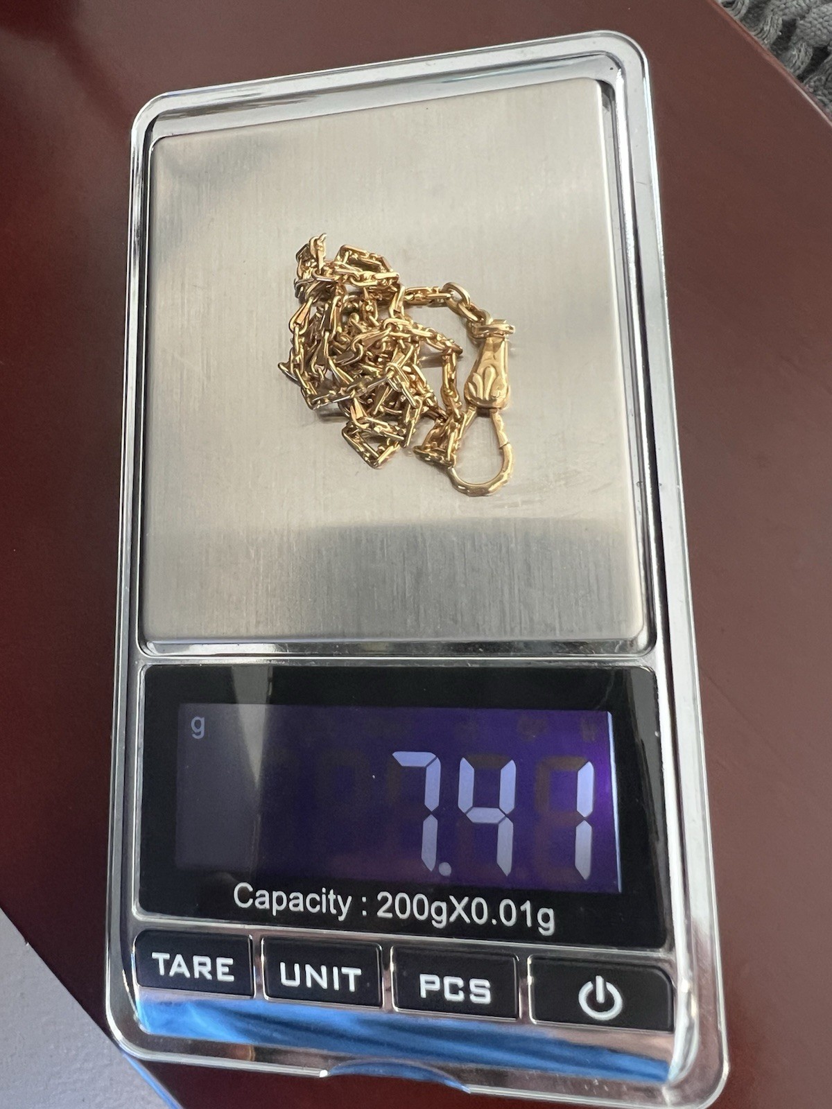 18k 750 Yellow Gold Antique Vintage Pocket Watch Chain - Unique & Unusual Link