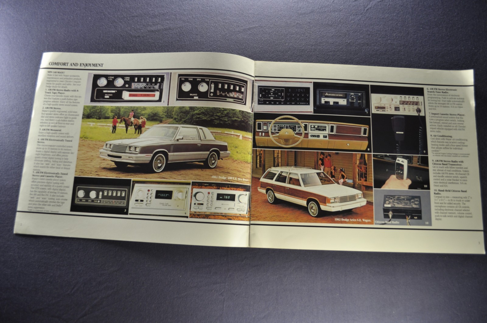 1982 Dodge Accessories Brochure 400 Aries Wagon Omni 024 Charger Ram Pickup Van