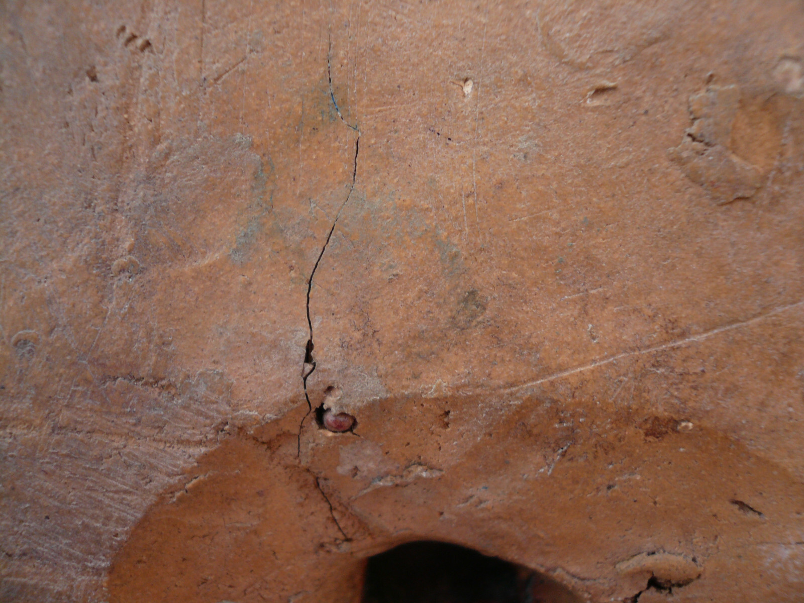 Antique Terra Cotta Garden Frog Fountain Topper Pottery Decor