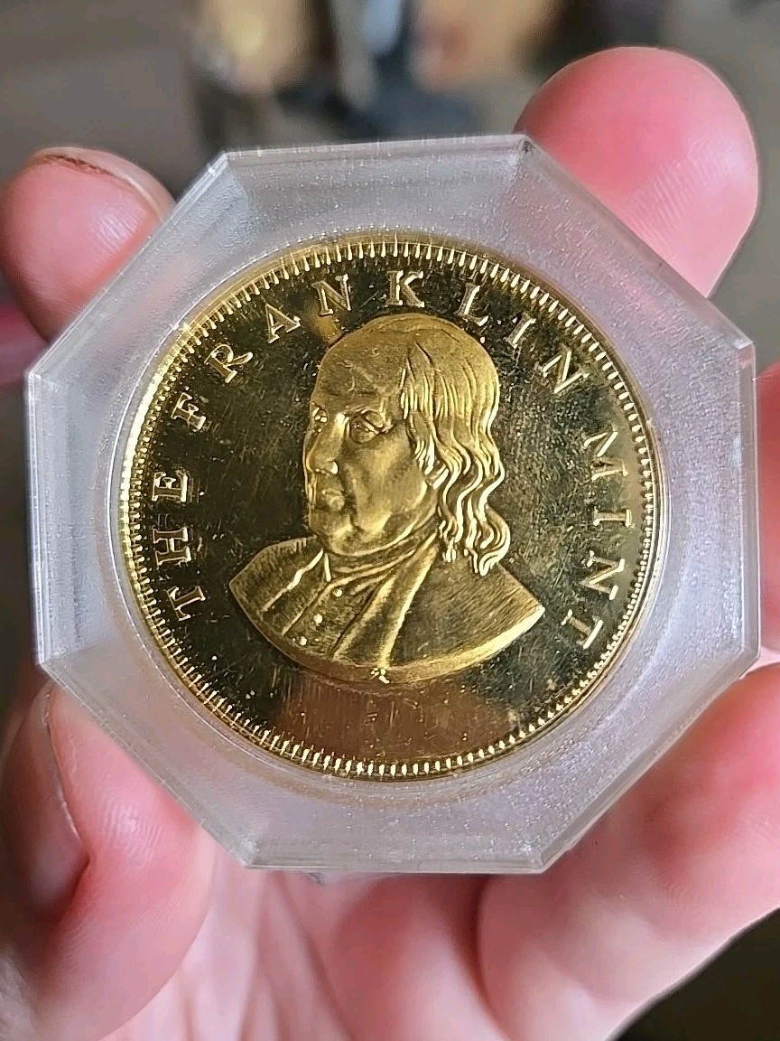 BEN FRANKLIN COMMEMORATIVE PROOF COIN THE FRANKLIN MINT