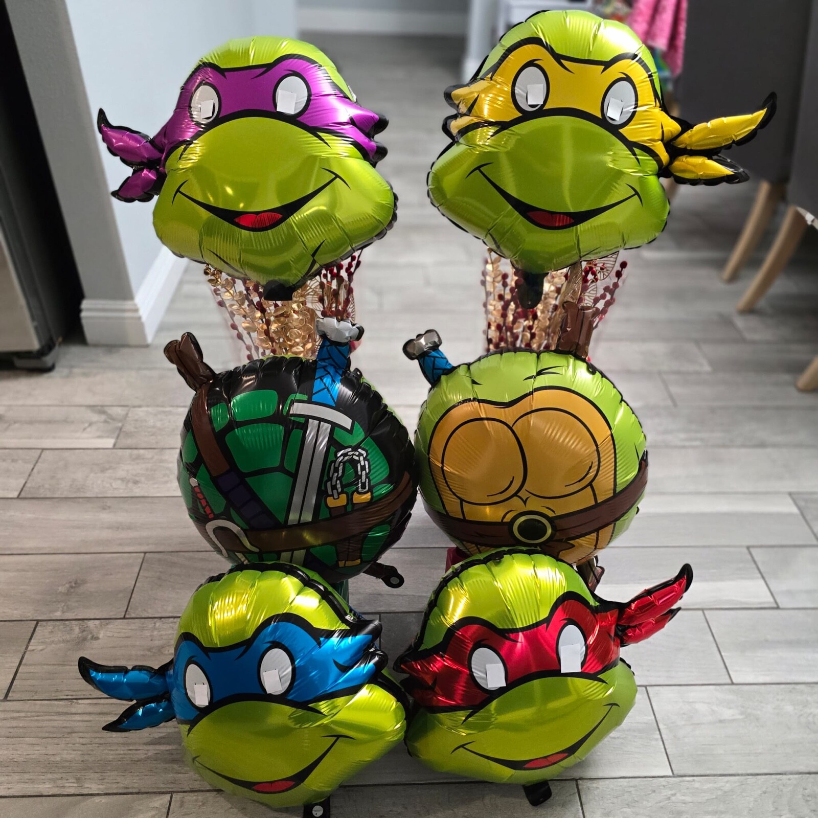 TEENAGE MUTANT NINJA TURTLES foil balloon birthday party supplies decoration