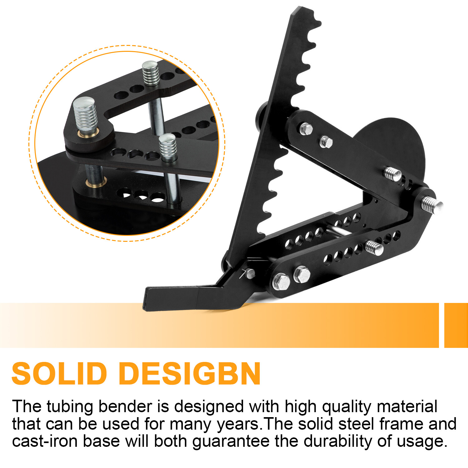 Steel Black Oxide Coating Manual Pipe and Tube Bender Ratcheting style