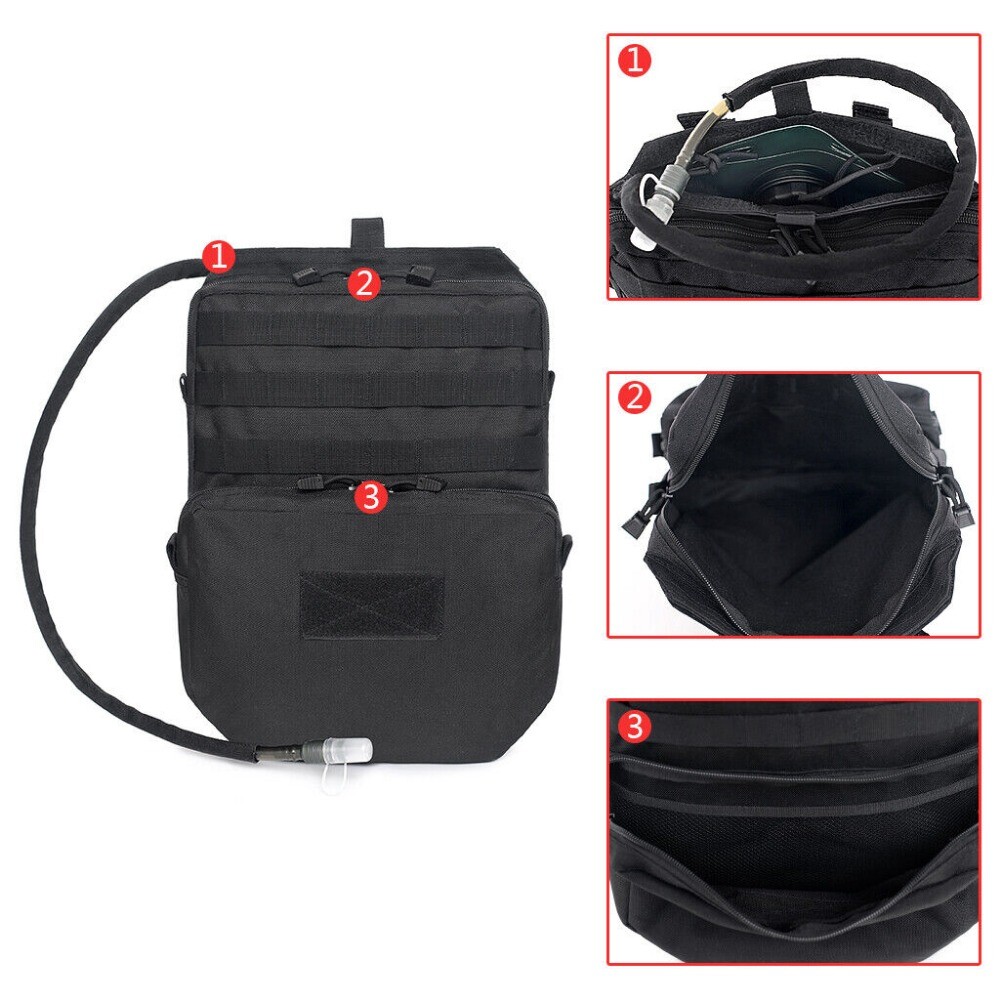 Tactical Molle Hydration Pack Carrier Backpack for 3L Hydration Water Bladder