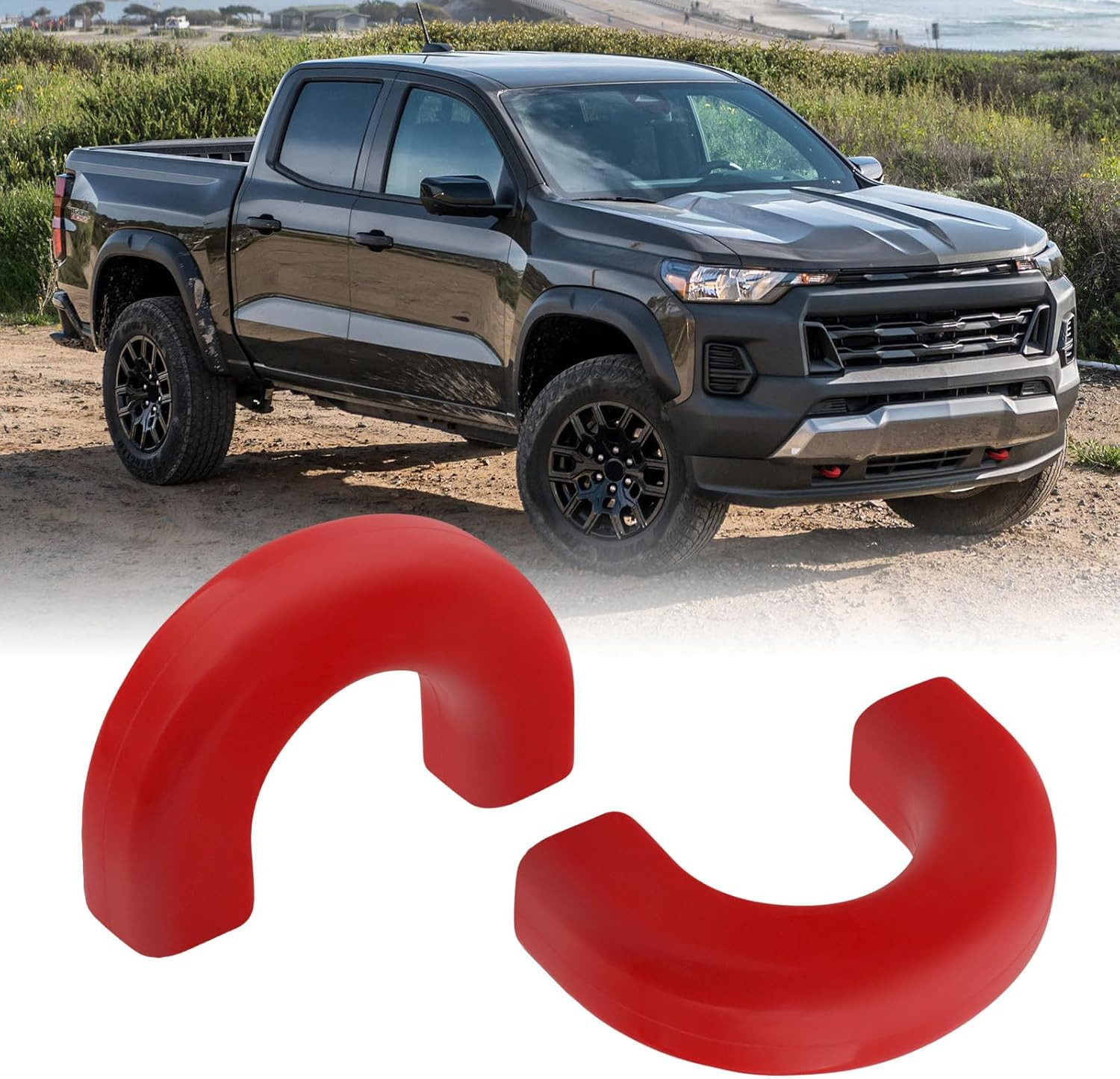 Tow Hooks Covers for Chevy Colorado Trailboss 2015-2026/GMC Canyon 2015-2022 (No