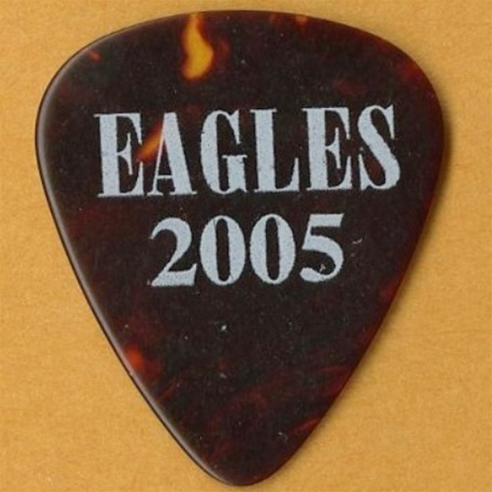Eagles 2005 Farewell concert tour Joe Walsh stage Guitar Pick