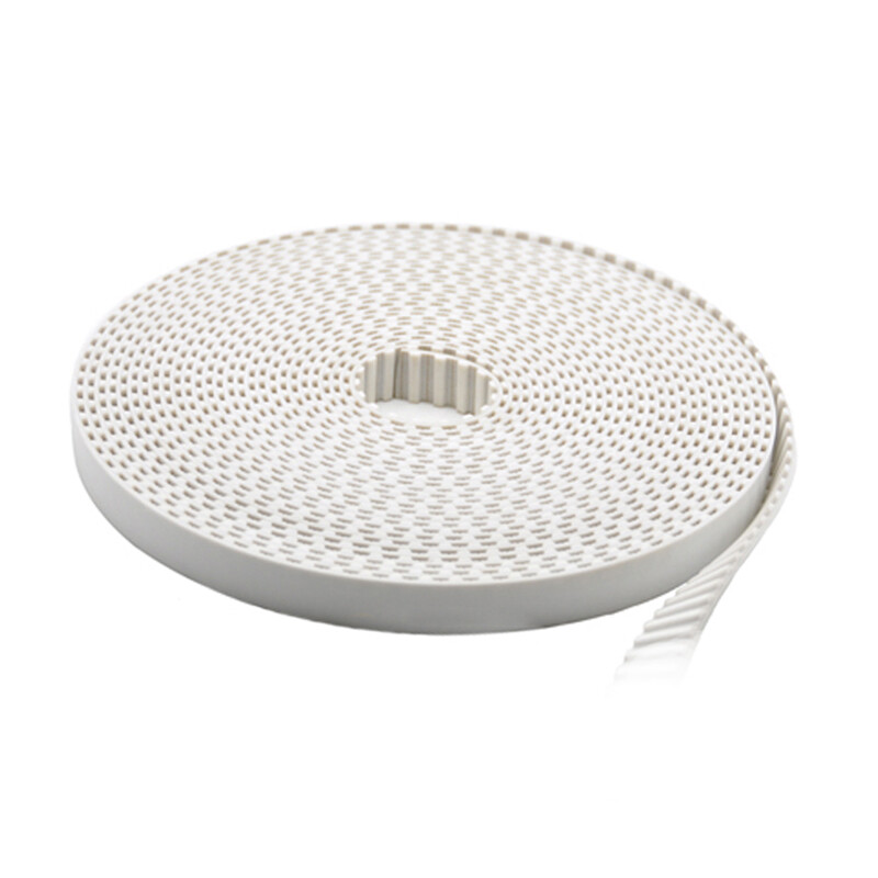 AT/T10 Timing Belt Open White Polyurethane With Steel Wire Width 20/25/30~50mm