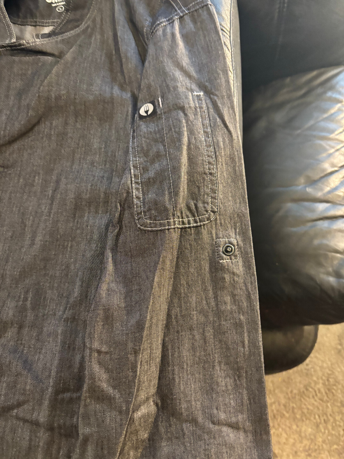 Chef Works Urbani collection long sleeve kitchen uniform top S studio sale