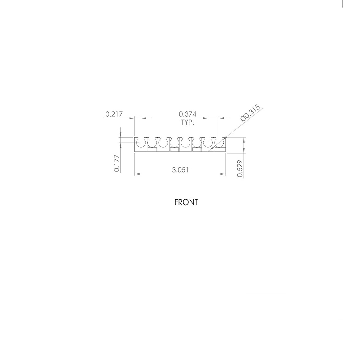 SMC TM-08 Multi-tube Holder Polypropylene 8 Holders 8 mm Tube OD ✦KD