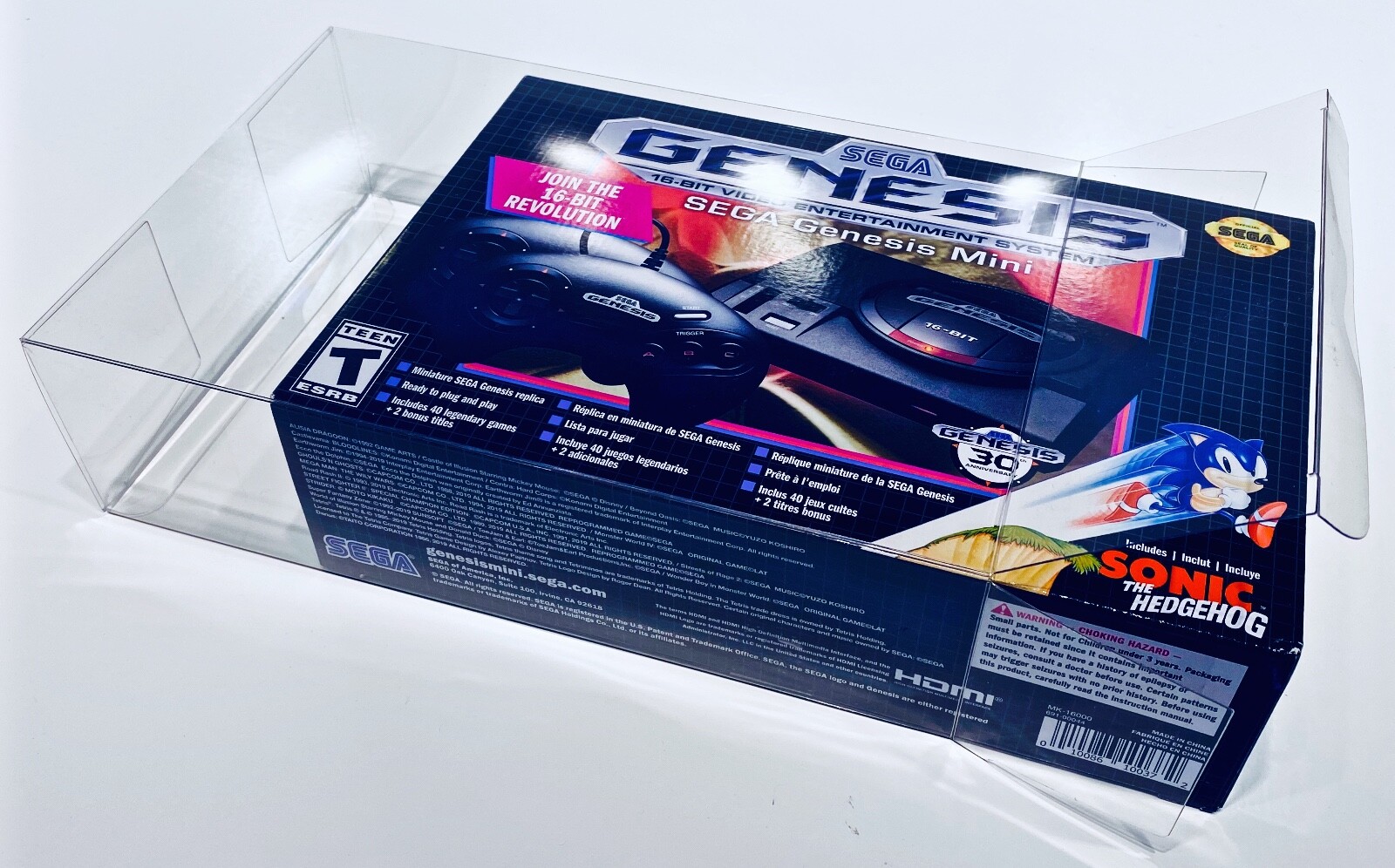 1 Box Protector for SEGA GENESIS MINI Console Clear Display Case Classic