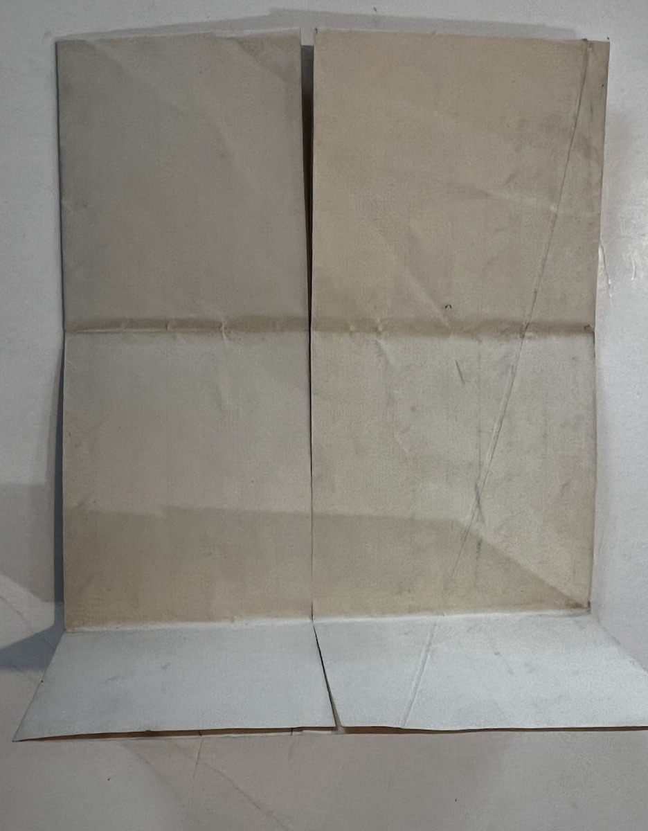 Vintage Handwritten Personal Folded Letter 19th Early 20th Family ALS