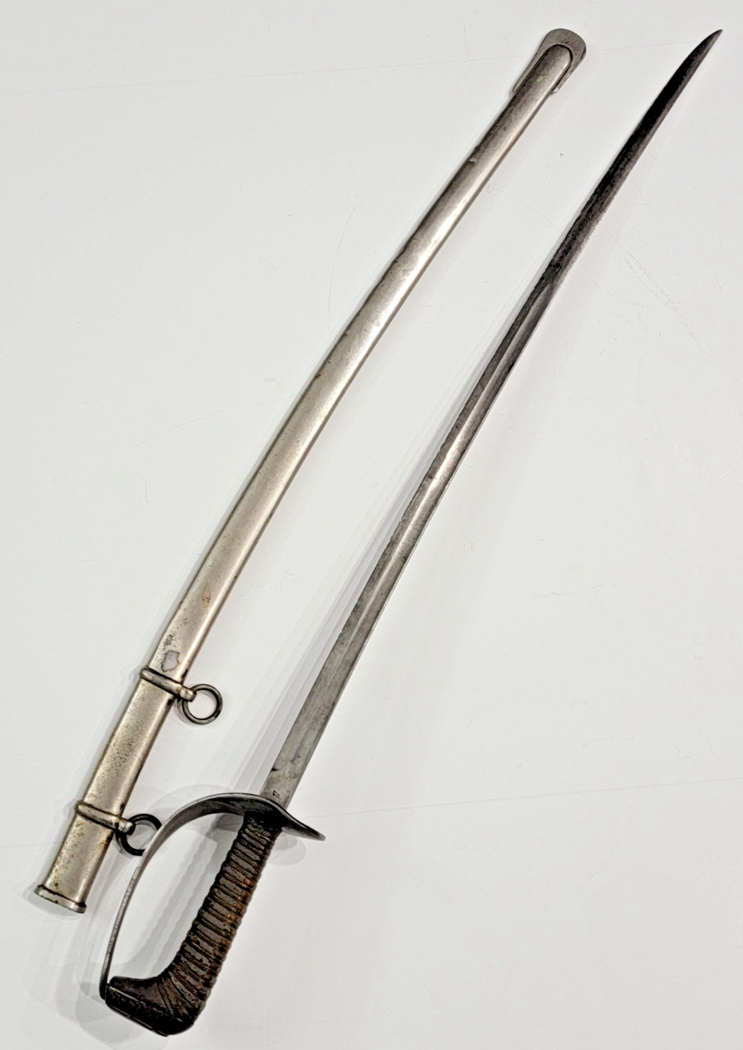 WWI US 1906 Experimental M1905 Ames AS Co Sword Officer Steel Scabbard