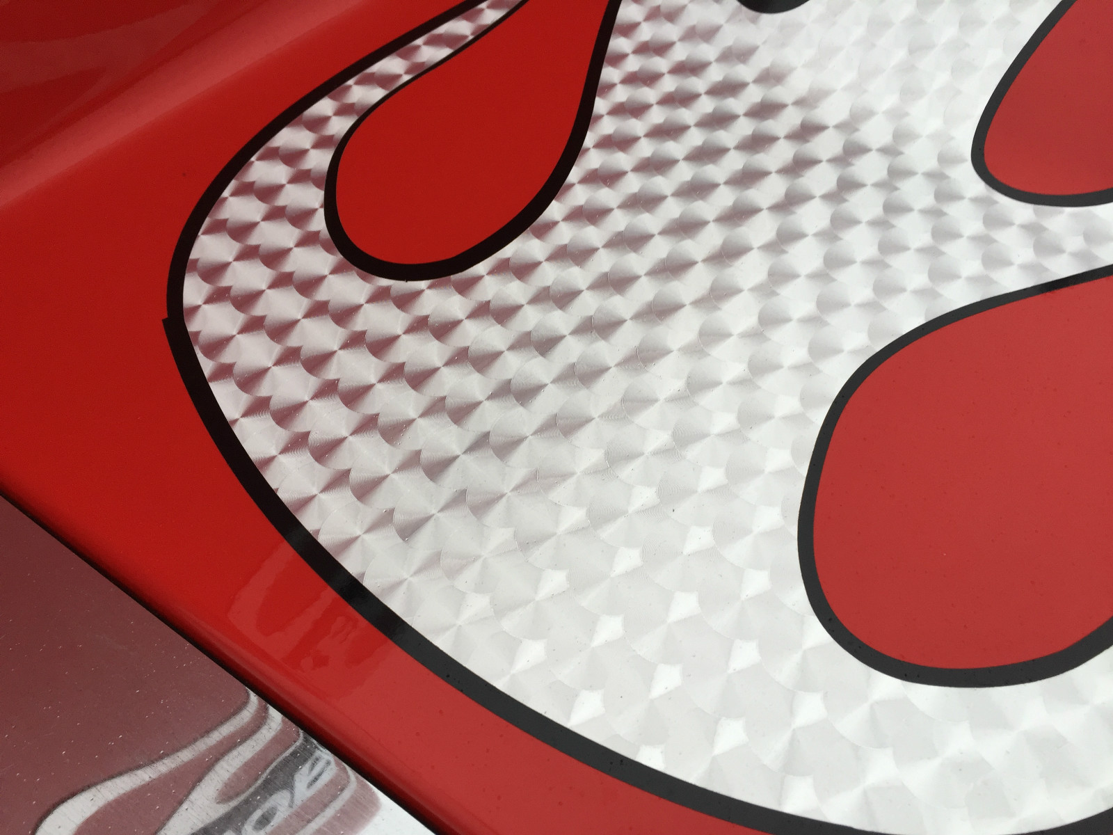 Large Engine Turn Sign Vinyl 24" x 30 ft, SILVER, Traditional Metallic Signage