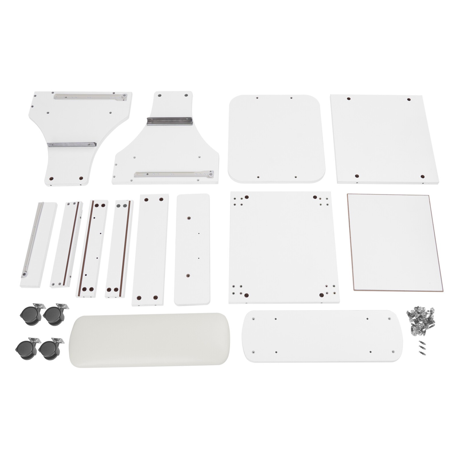 Portable Esthetician Trolley Cart Salon Nail Foot Trolley Cart 52*41*55cm White