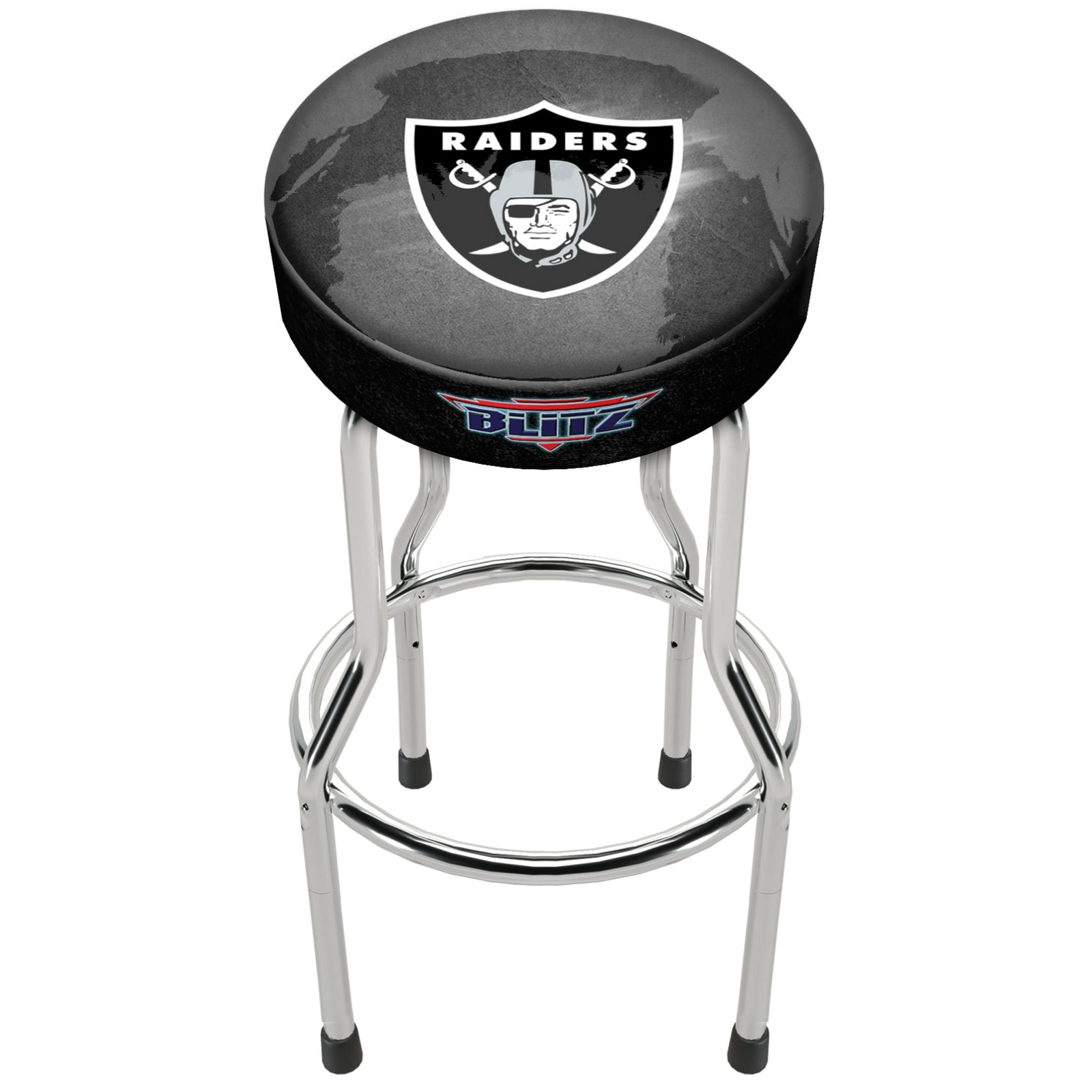NFL Team Logo Bar Stool Adjustable Swivel Seat High Back Chair Blitz Football