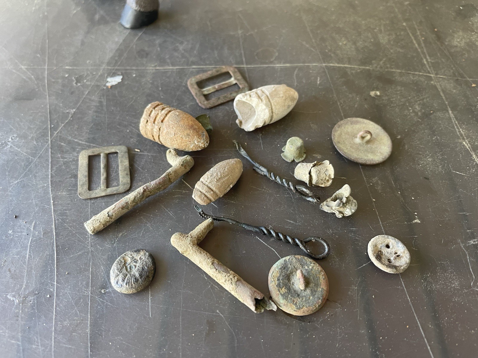 Dug Civil War Relics from Petersburg , Virginia