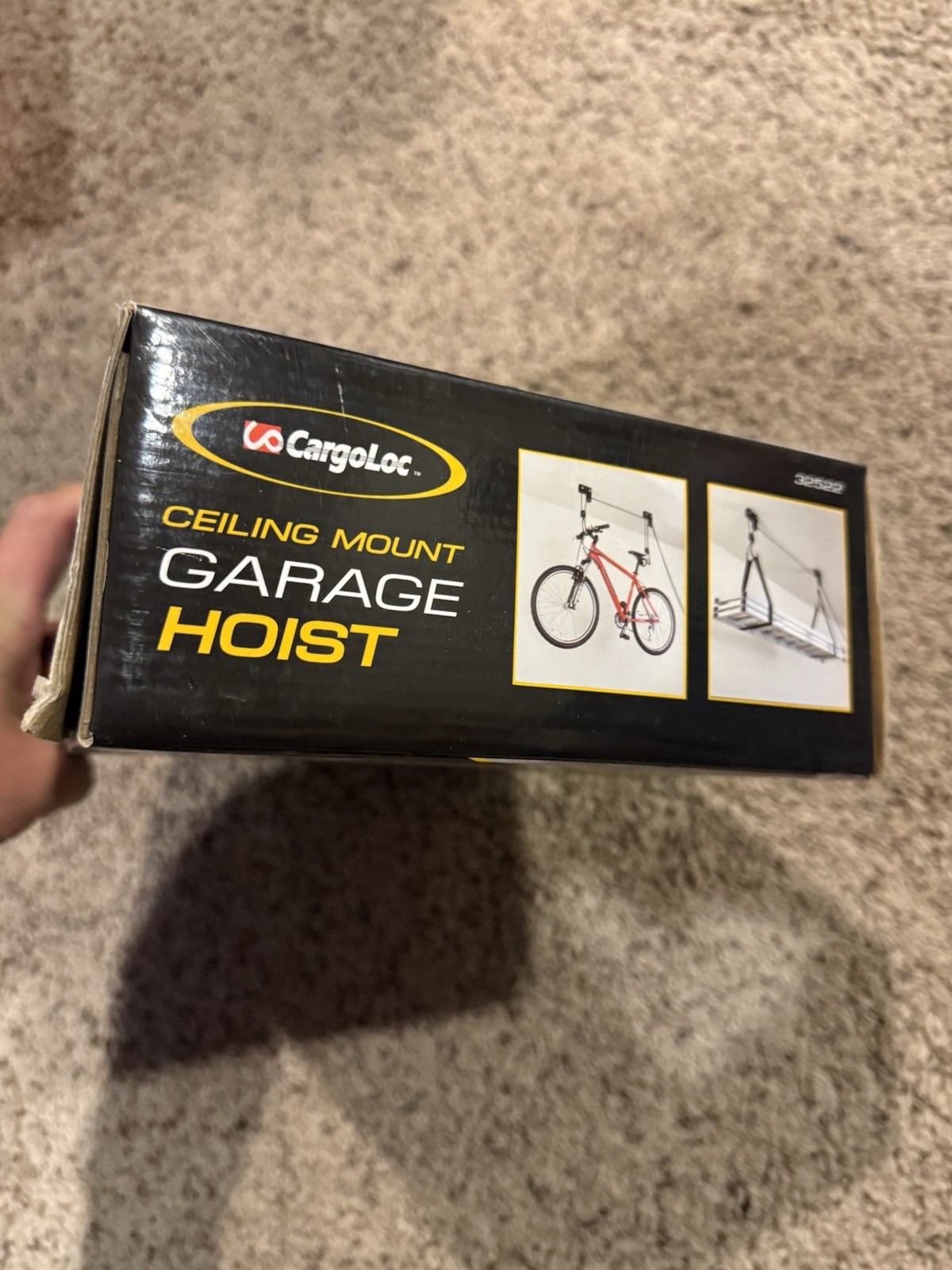 Cargoloc Heavy Duty Garage Hoist 100lbs Ceiling Mount for Kayak Bicycle