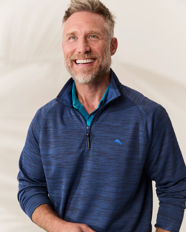 Tommy Bahama Palm Pro Half-Zip IslandZone Men's Sweatshirt