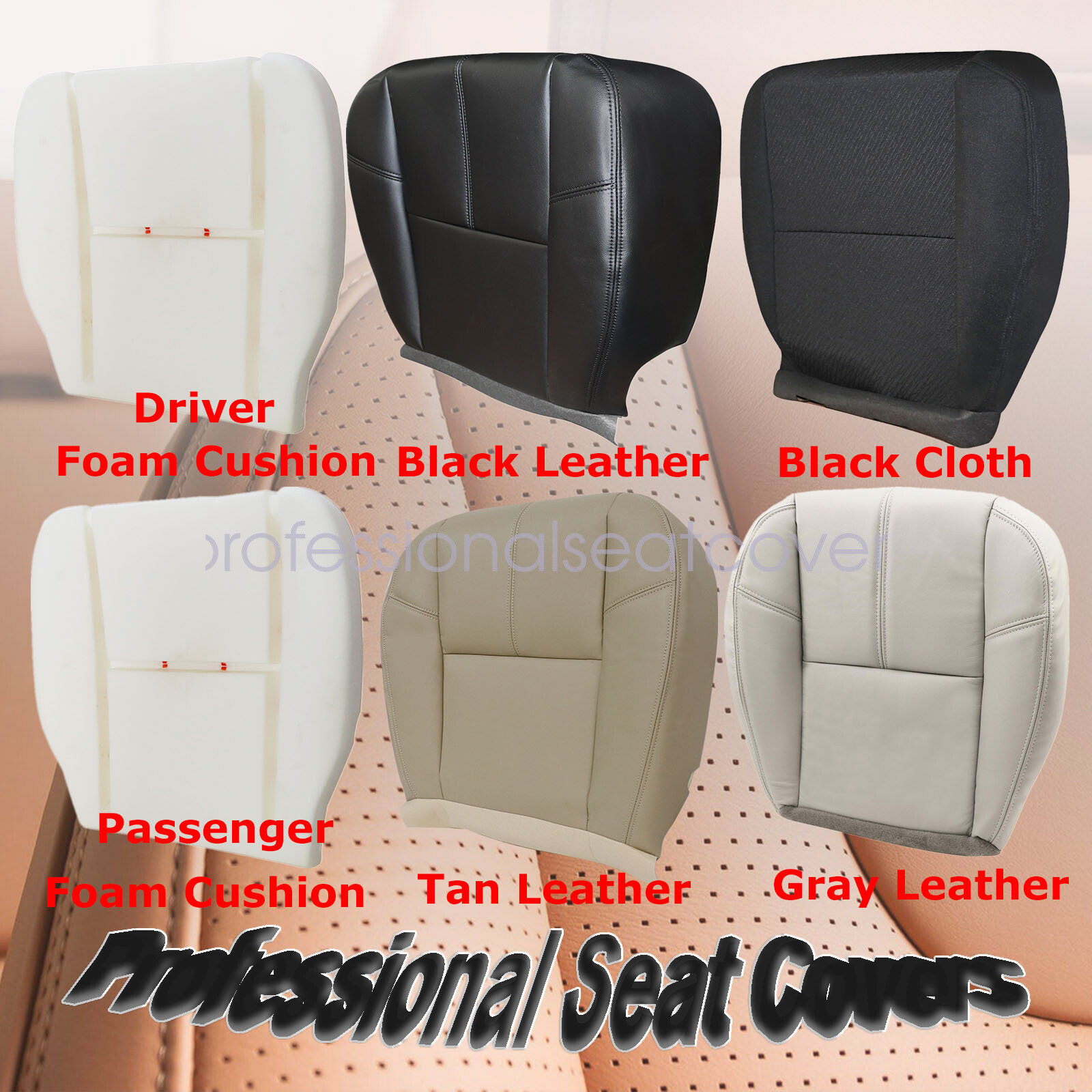 For 2007-2014 Chevy Silverado GMC Sierra 1500 2500 Bottom Seat Cover Foam pad