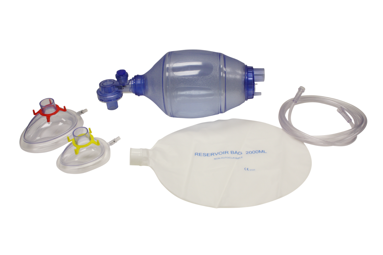 MCR Medical, Training Bag Valve Mask (BVM) in Reusable Mesh Bag, Adult/Child