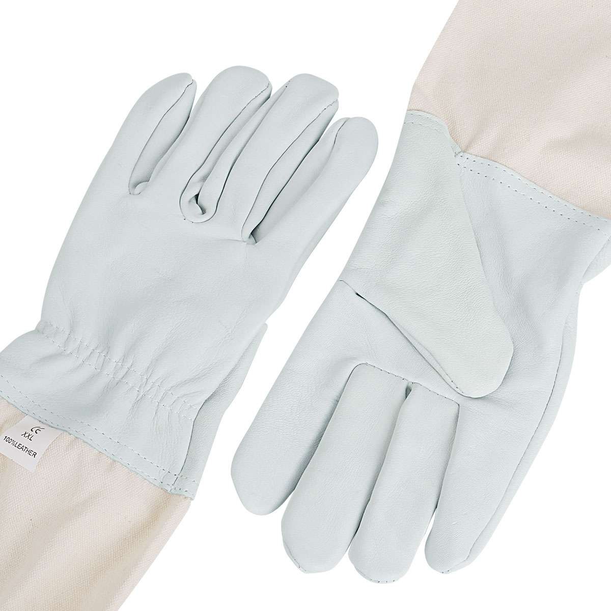 Beekeeping Gloves Goatskin Bee Keeping with Vented Beekeeper Long Sleeve protect