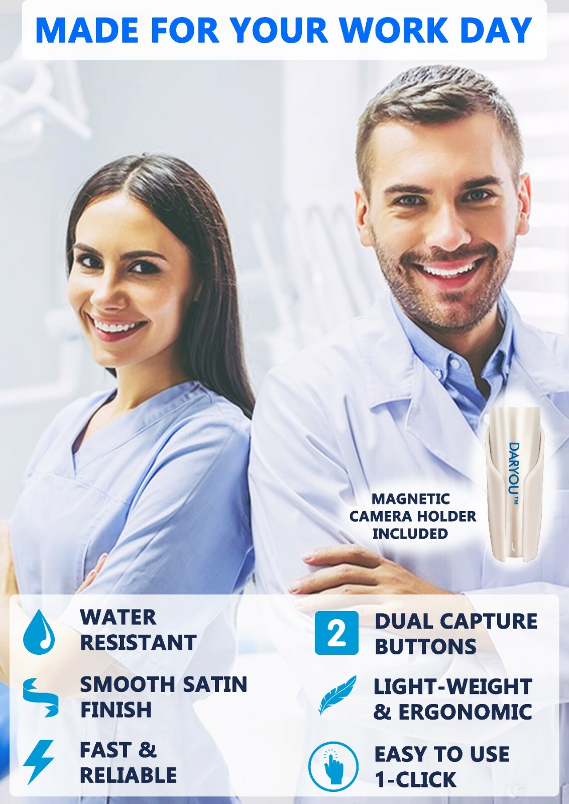 DARYOU DY-60 720P HD Intraoral Camera Dental Camera,Button Work Dexis,Eaglesoft