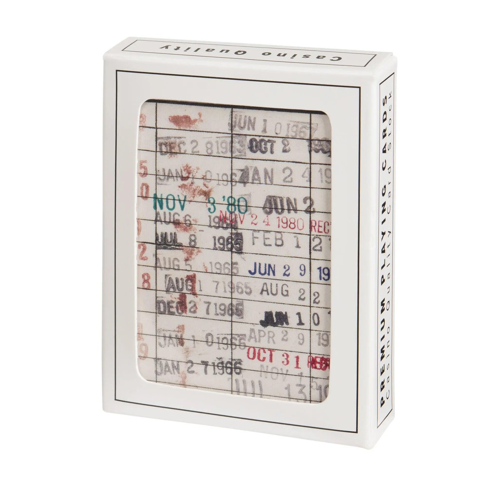 Library Book Playing Cards Vintage Design 54 Card Deck Poker Size USA Made