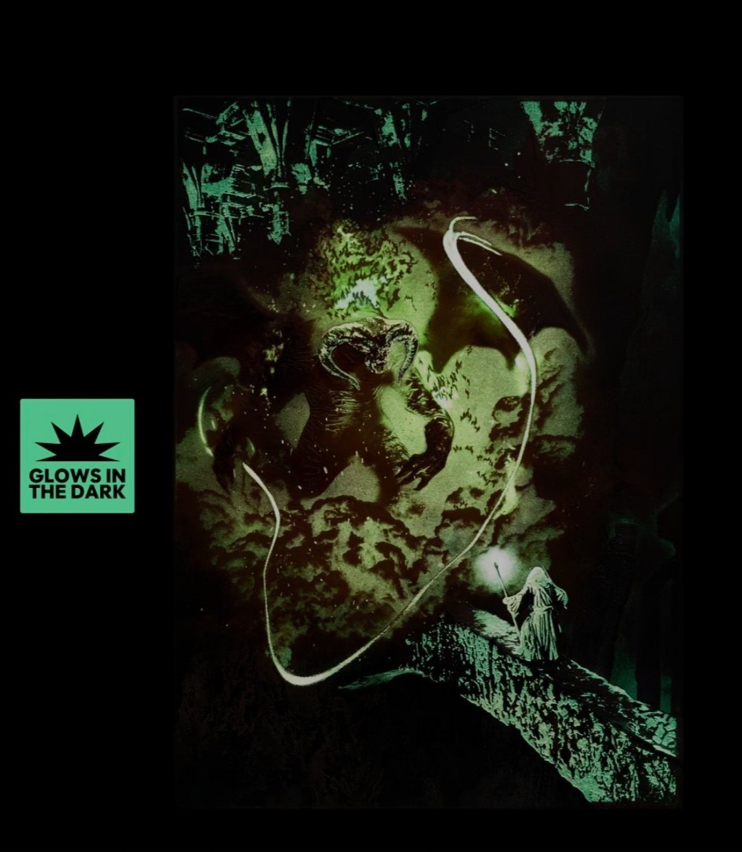 You Shall Not Pass Limited Edition Displate | LOTR | Gandalf Balrog x/1500