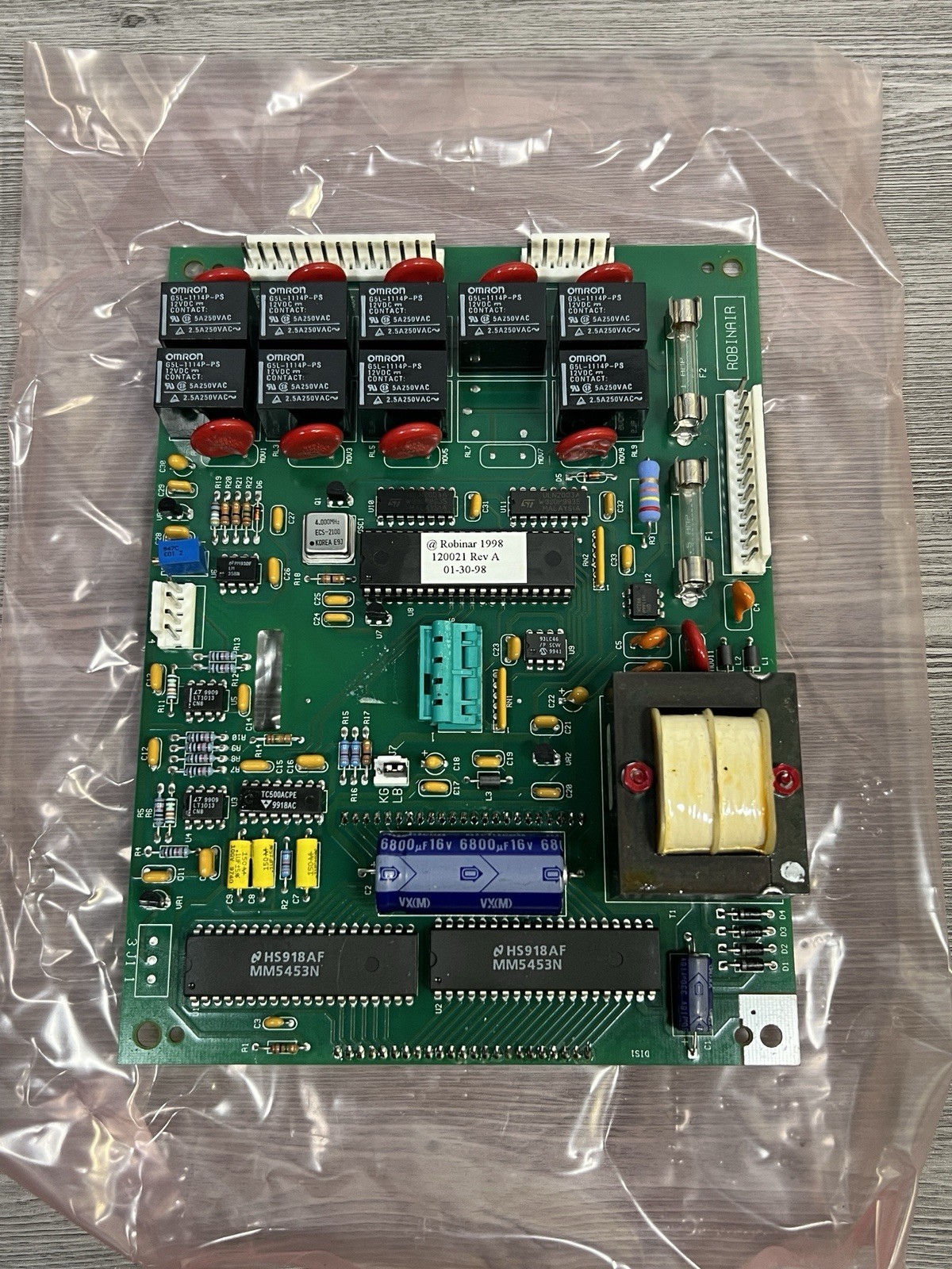 ROBINAIR RA19432 Main Circuit Board Replacement For 34700 17700A 700 Series NEW