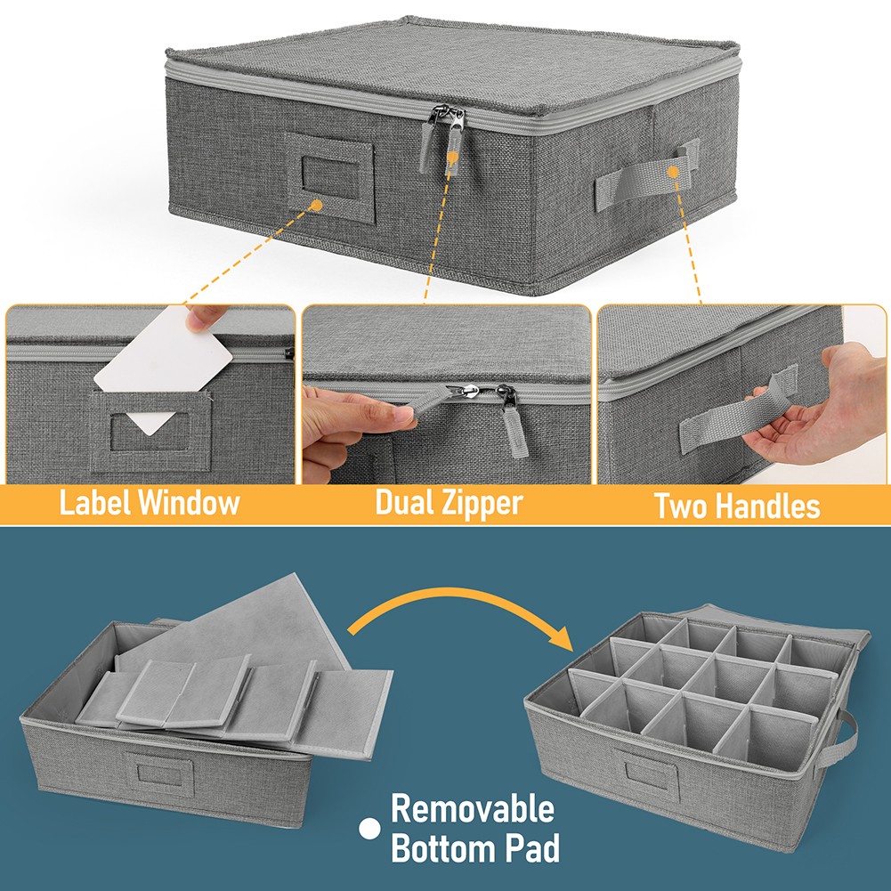 Cup Mug Storage Container Hard Shell China Coffee Mug Storage Box for Moving