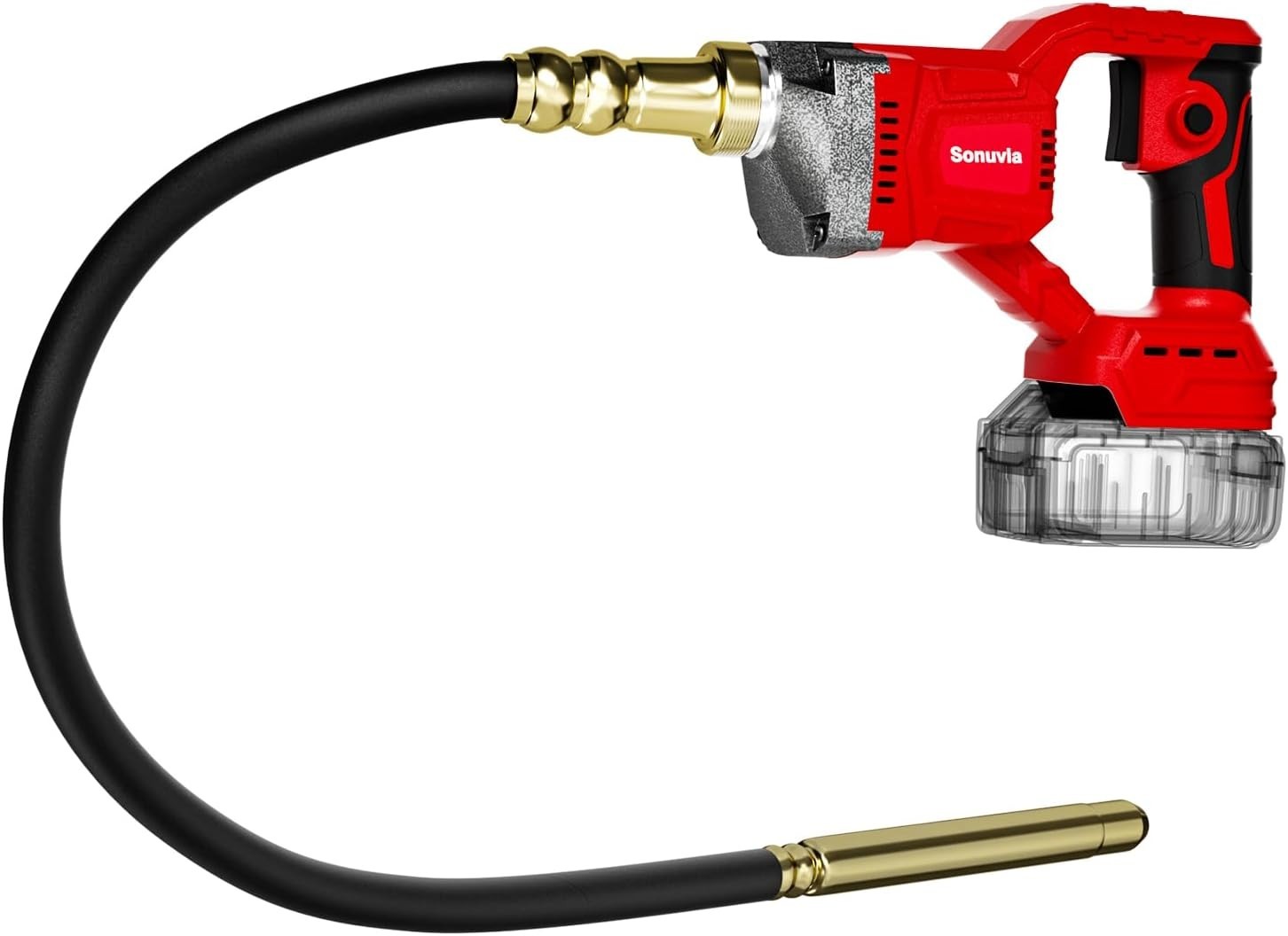 Cordless Concrete Vibrating Tool Compatible with Milwaukee 18V Battery, 600W Pow