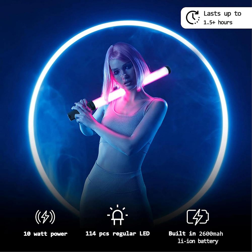 RGB LED Photography Lighting Portable Wand Handheld LED Video Light