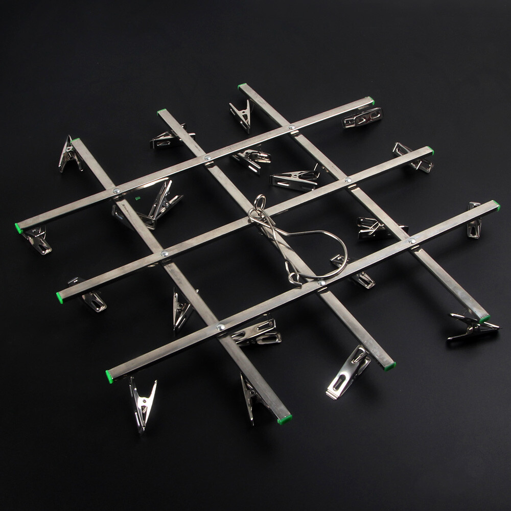 Darkroom Film Negative Drying Hanging Rack Frame Hanger 40 Clips 35mm 120 4x5''