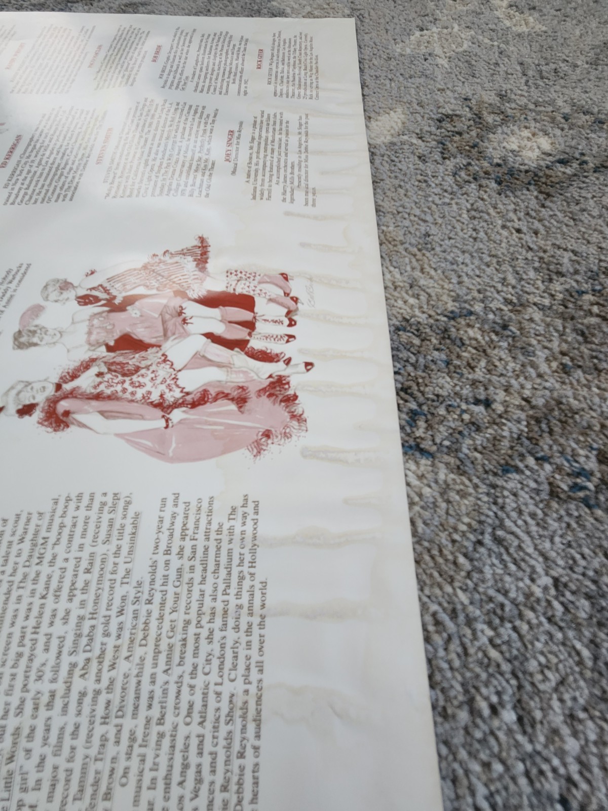 The Unsinkable Molly Brown 24 x 18 Poster Signed Debbie Reynolds Harve Presnell