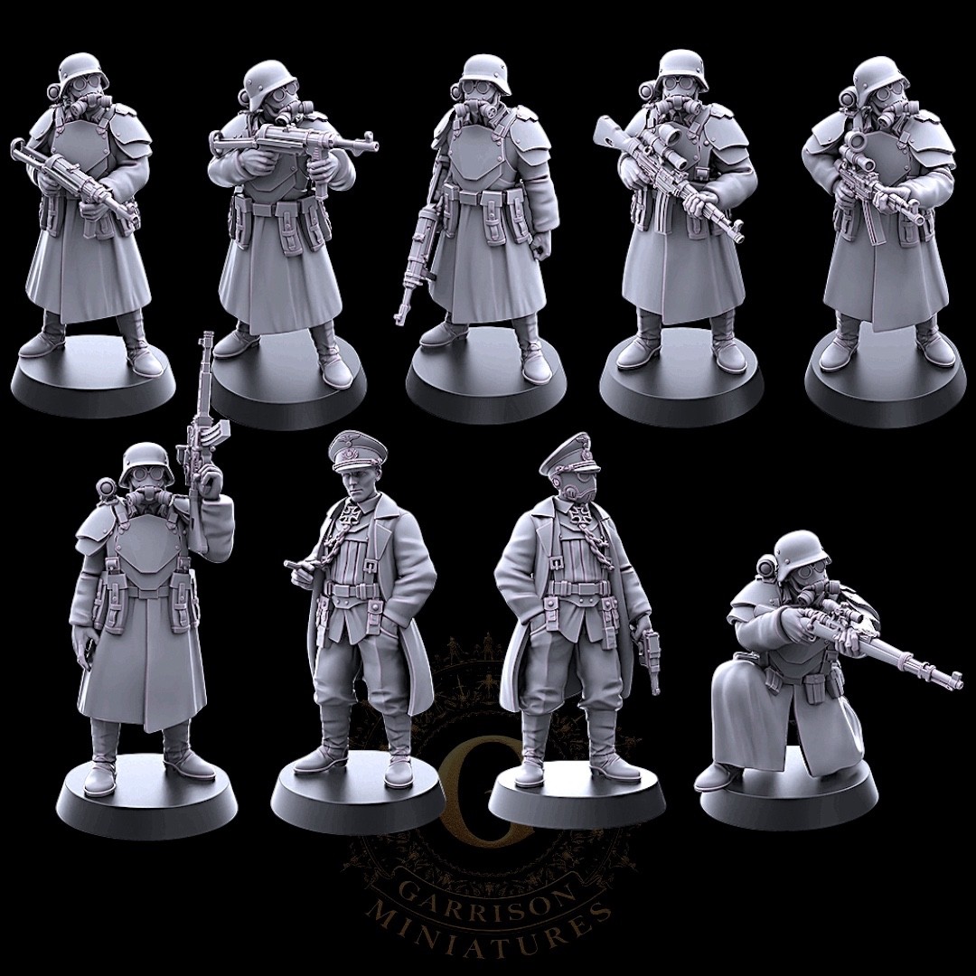 Konflikt 47, Weird War etc Compatible Rift Blood Commandos Squad X9 Figures
