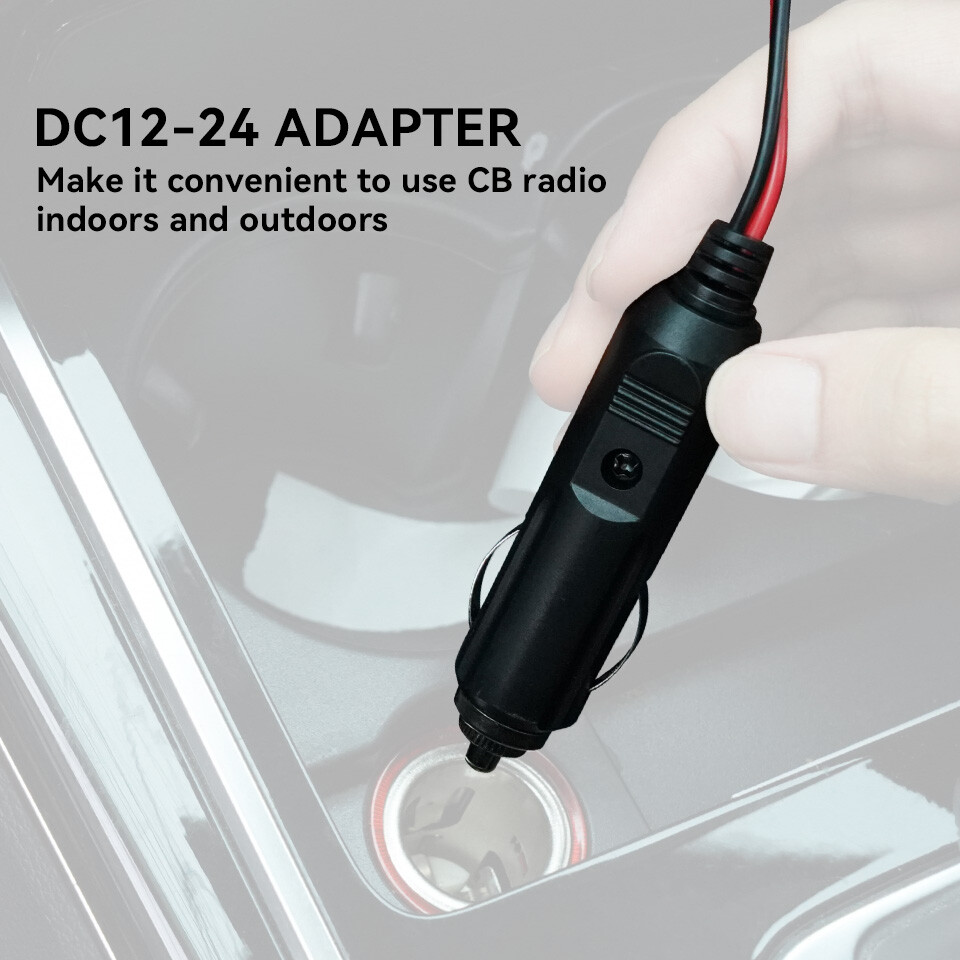 Retevis MB1 CB Radio Dual-Mode AM/FM,12V/24,4 W,40Channel +MR500 CB Antenna