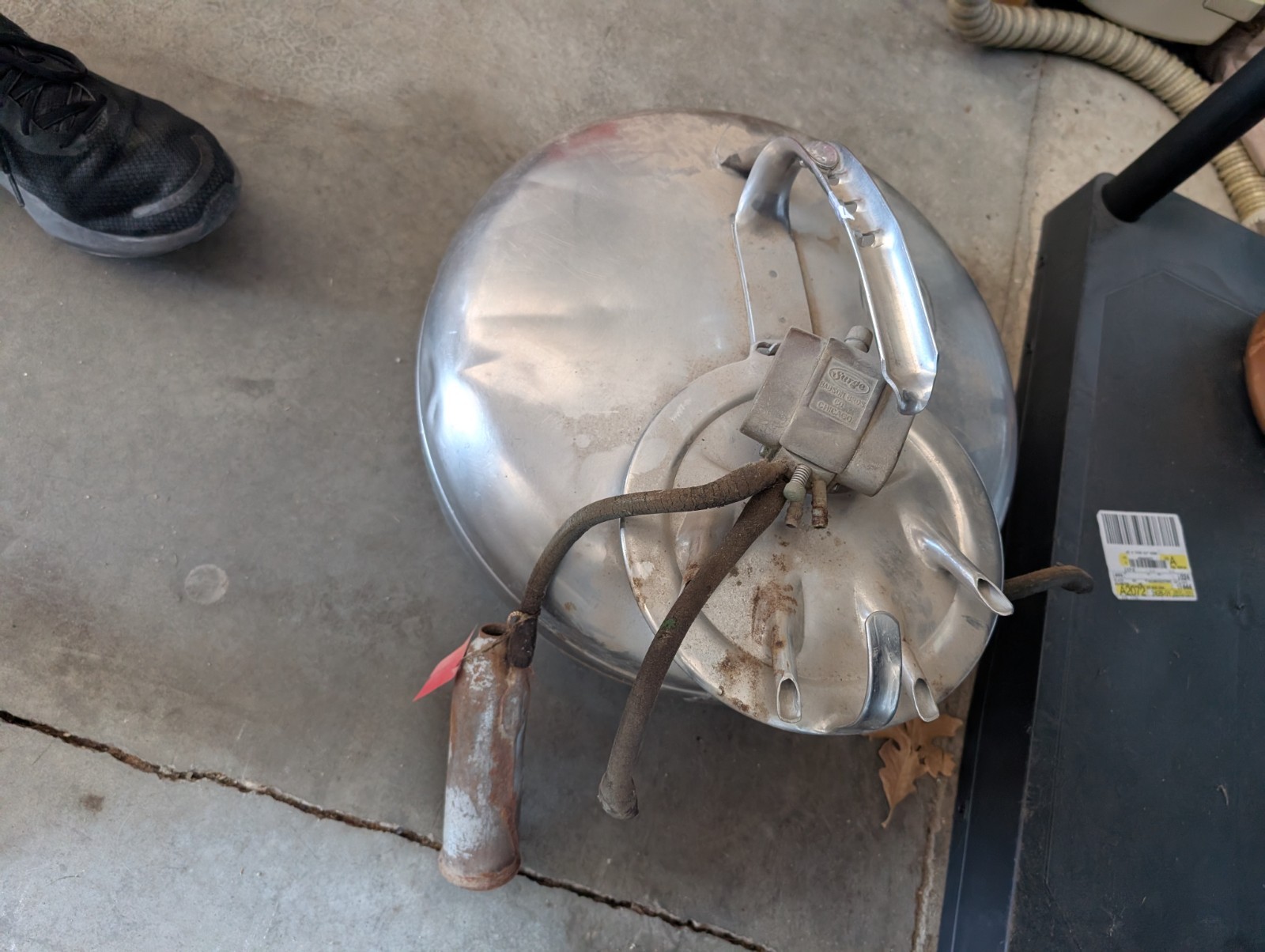 Vintage Babson Bros. Co. Surge Stainless Steel Bucket Milker Pail W/ Lid