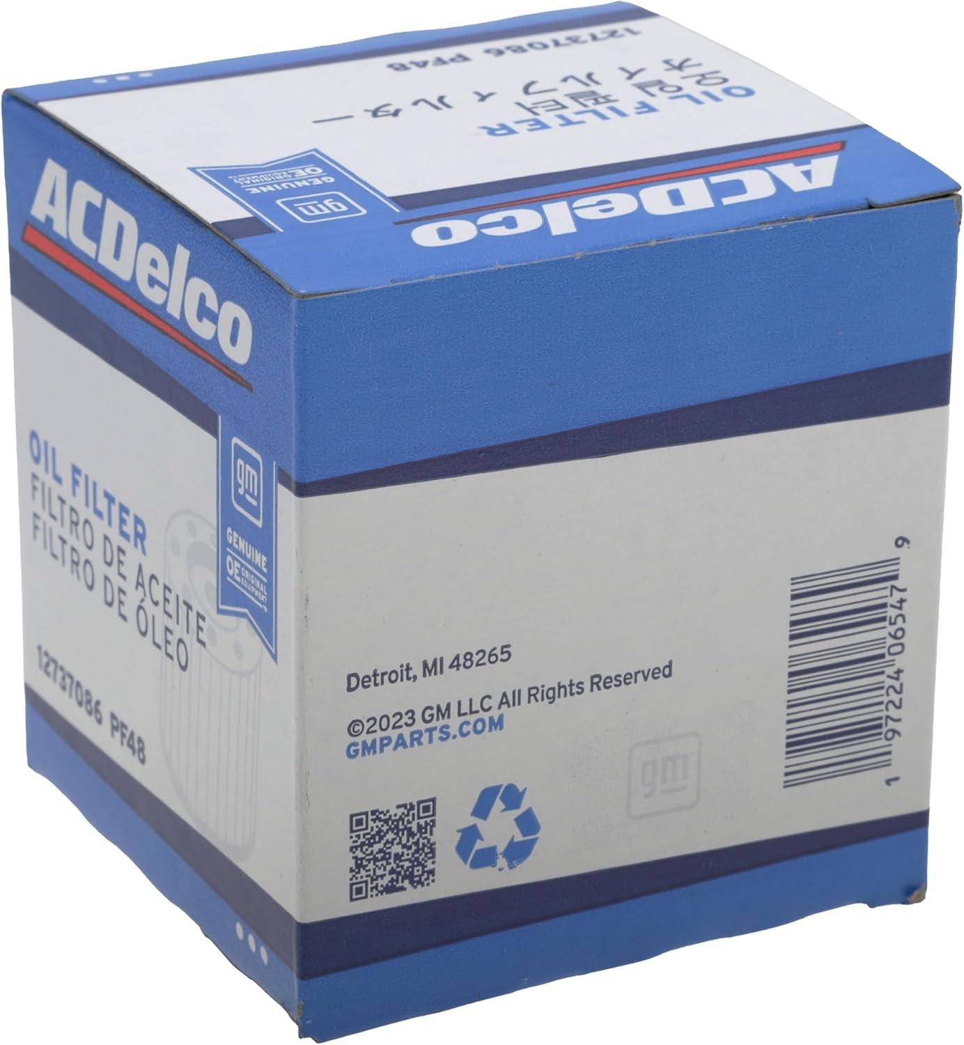 ACDelco GM Original Equipment PF48 12737086 Oil Filter