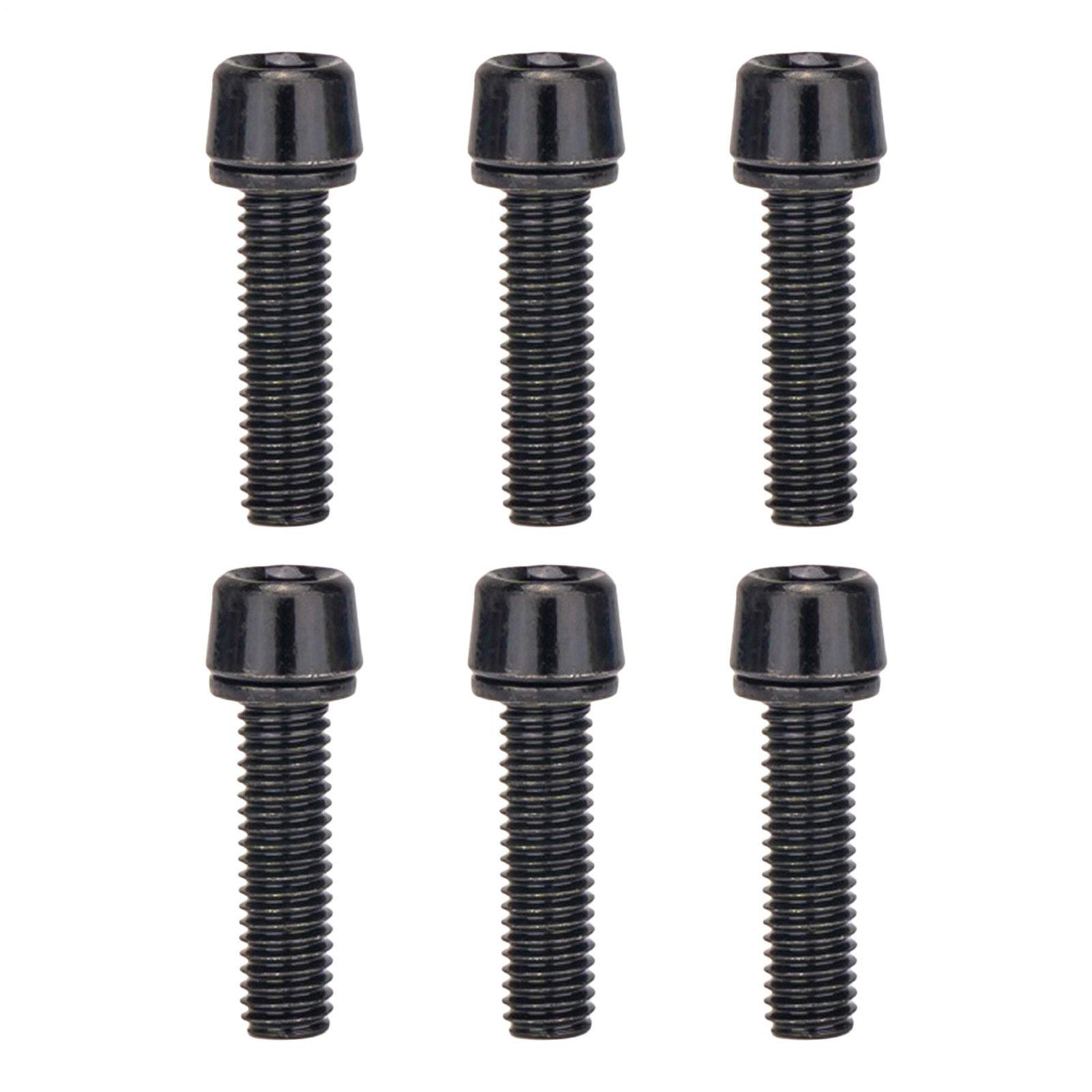 6pcs Stainless Steel Stem Bolts MTB Road Bike Screw M5 5mm x 18mm Screw
