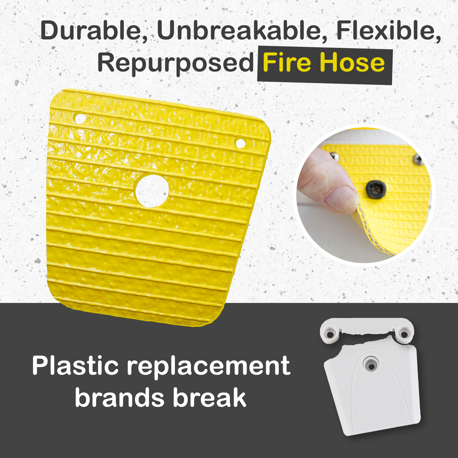 Unbreakable Igloo Cooler Latch, Repurposed Fire Hose. Replaces Igloo Part#24013