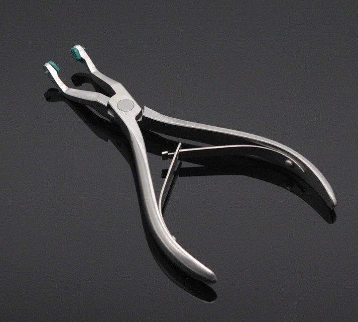 Dental Crown Pliers Remover With Rubber Tipped Stainless Steel Instruments